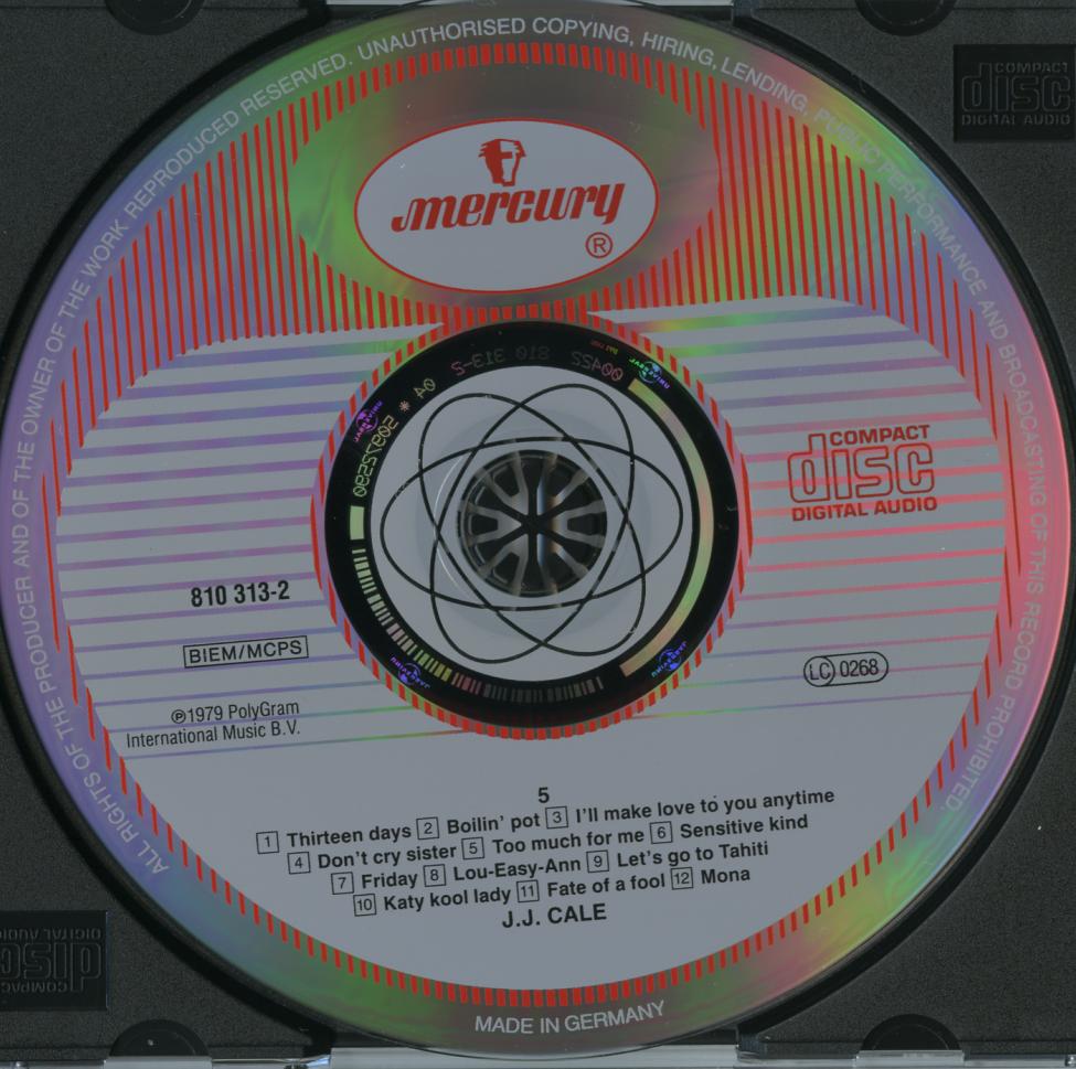 J.J. Cale #5. Mercury 810 313-2.jpg