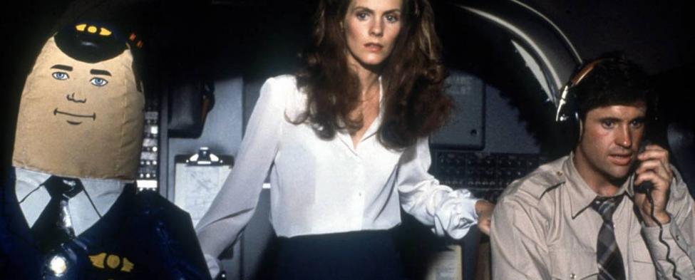 Otto, Julie Hagerty og Robert Hays i Hjelp vi flyr!.jpg