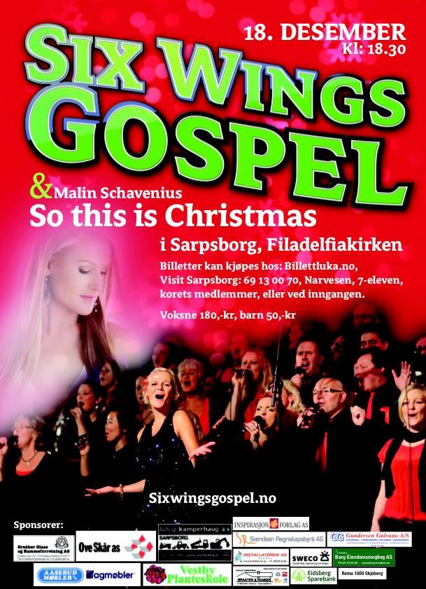 Six Wings Gospel konsertplakat 2013.jpg