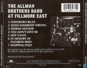 The Allman Brothers Band - At Fillmore East. Polygram 823 273-2. 1986..jpg