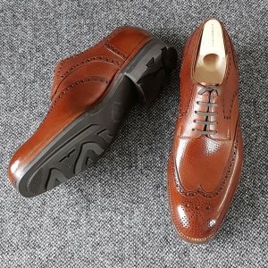 Mod. 542 - Long wing full brogue Derby on Sailor last in Russian calf with Ridgeway sole. Casual.jpg