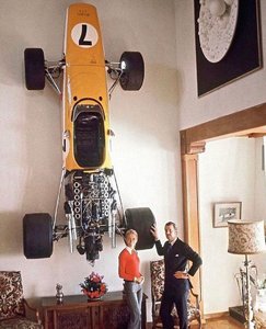 At Bonnier’s house - Jo Bonnier drove this BRM V12 powered McLaren M5A to sixth place in the 1...jpg